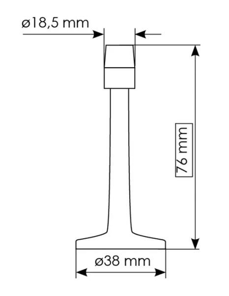 Стопор для двери DS2 AB, цвет бронза
