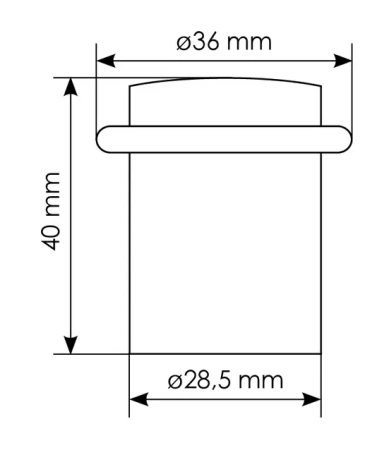 Ограничитель дверной DS3 GP, цвет золото