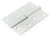 Петля разъемная  карточная MSD 100X70X2.5 W R стальная правая, врезная, цвет белый, сталь