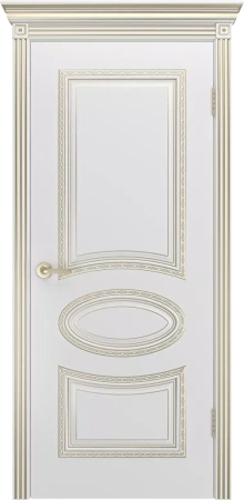 Межкомнатная дверь «Ария Корона В1, ДГ» 2000 x 600 belyyspatinoybeloezoloto