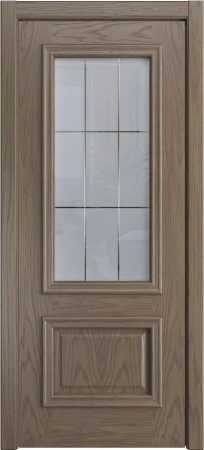 Межкомнатная дверь «Бристоль Премиум, ДО» 2000 x 600 Дуб коньячный