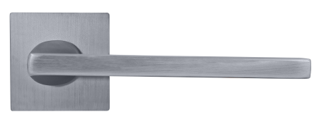 Ручка дверная KAFFEE MH-50-S6 SC раздельная на квадратной розетке, цвет матовый хром, ЦАМ Light