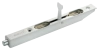 Шпингалет дверной L160 W, цвет белый, сталь