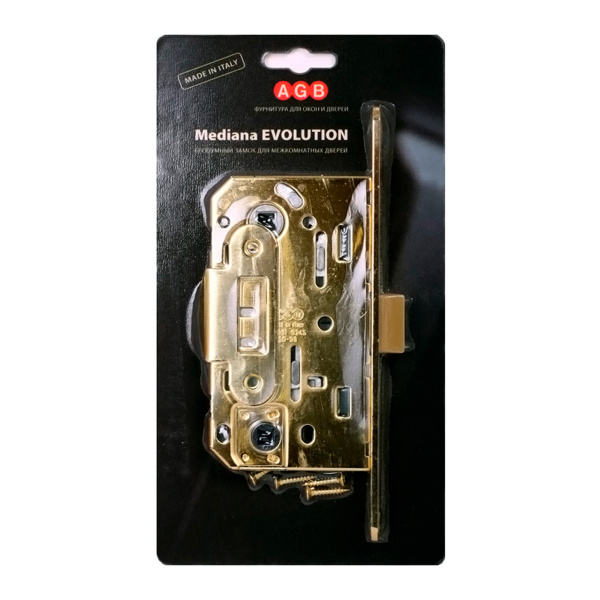 B01102.50.12.567 AGB (АГБ) Защелка врезная WC (антич. бронза) MEDIANA EV. (инд.упак+B01000.13)