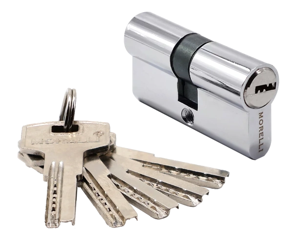 HS 60C PC, ключевой цилиндр высокой секретности (60мм), цвет - хром