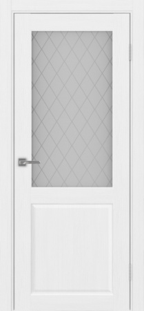 Сицилия_702.21 ЭКО-шпон 90*200 Белый лёд Кристалл б.цв