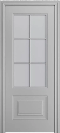 Межкомнатная дверь «Версаль-1Ф Loft (6) ДО» 2000 x 700 Светло серая