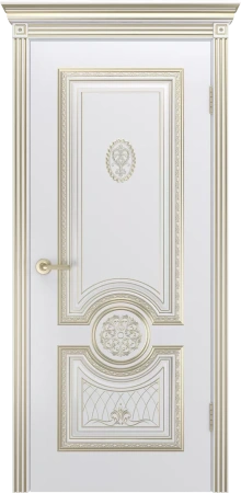 Межкомнатная дверь «Гамма Корона В3, ДГ» 2000 x 600 slonovayakostspatinoyzoloto