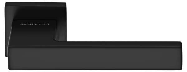 Ручка дверная LOT MH-56-S6 BL раздельная на квадратной розетке 6 мм, цвет черный, ЦАМ Light