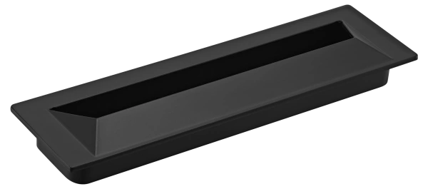 Ручка для раздвижных дверей MHS128 BL, цвет черный, сталь